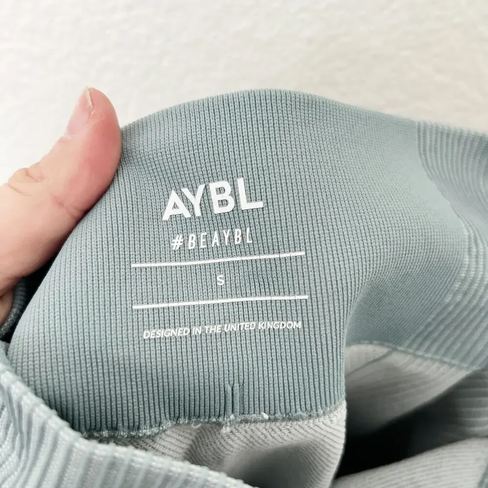 [AYBL] Teal Seamless Reflex Sports Bra & Legging Matching Set Size Small S